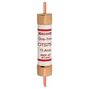 MERSEN FERRAZ OTS75 Fuse, Fast Acting, Class K5, 600V, 75A | CH6ARV