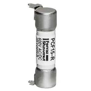 MERSEN FERRAZ PCF15-R PC Mount Fuse, Fast Acting, 600V, 15A | CH6AVT PCF4-R