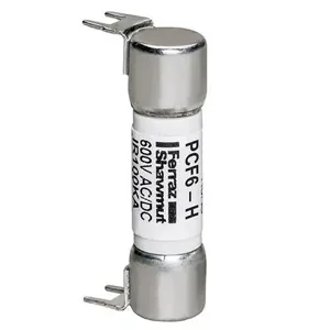 MERSEN FERRAZ PCF6-H PC Mount Fuse, Fast Acting, 600V, 6A | CH6AWW PCF25-R