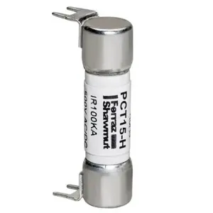 MERSEN FERRAZ PCT15-H PC Mount Fuse, Time Delay, 500V, 15A | CH6AYV