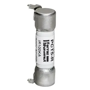 MERSEN FERRAZ PCT5-R PC Mount Fuse, Time Delay, 500V, 5A | CH6AZX