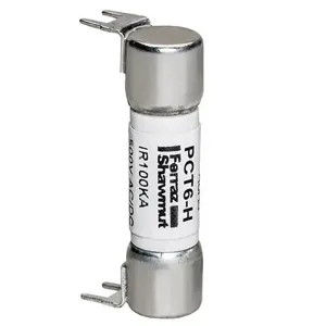 MERSEN FERRAZ PCT6-H PC Mount Fuse, Time Delay, 500V, 6A | CH6AZZ PCT25-R