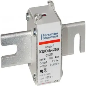 MERSEN FERRAZ Q300187 Fuse, 450A | CH6BBR PC32UD69V450D1A