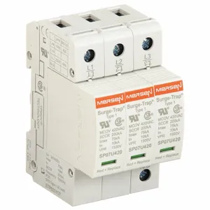 MERSEN FERRAZ STP600Y07 Surge Protection Device, Plugable, 600V, 75kA, 3 Pole | CH6BTA