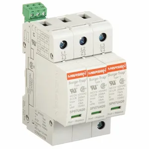 MERSEN FERRAZ STP600Y07M Surge Protection Device, Plugable, 600V, 75kA, 3 Pole | CH6BTB