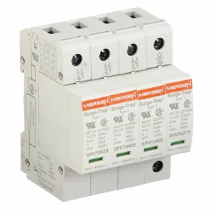 MERSEN FERRAZ STP600YN07 Surge Protection Device, Plugable, 600V, 75kA, 4 Pole | CH6BTC