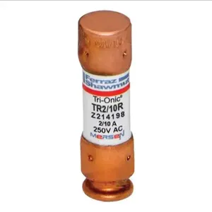 MERSEN FERRAZ TR2/10R Time Delay Fuse, 250V, 0.2A, Class RK5 | CH6CDP