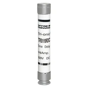 MERSEN FERRAZ TRS1/10RDC Time Delay Fuse, 300V, 0.1A, Class RK5 | CH6CFA