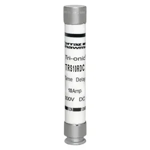 MERSEN FERRAZ TRS10RDC Time Delay Fuse, 300V, 10A, Class RK5 | CH6CFF TRS2-1/2RDC