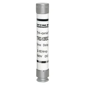 MERSEN FERRAZ TRS2-1/2RDC Time Delay Fuse, 300V, 2.5A, Class RK5 | CH6CGP RS3/10RDC