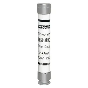 MERSEN FERRAZ TRS2-1/4RDC Time Delay Fuse, 300V, 2.25A, Class RK5 | CH6CGR RS2/10RDC