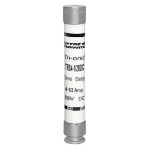 MERSEN FERRAZ TRS4-1/2RDC Time Delay Fuse, 300V, 4.5A, Class RK5 | CH6CHY TRS1-1/8RDC