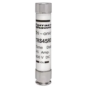 MERSEN FERRAZ TRS45RDC Time Delay Fuse, 600V, 45A, Class RK5 | CH6CJB TRS5-6/10RDC