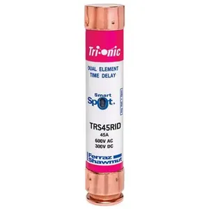 MERSEN FERRAZ TRS45RID Time Delay Fuse, 600V, 45A, Class RK5 | CH6CJC