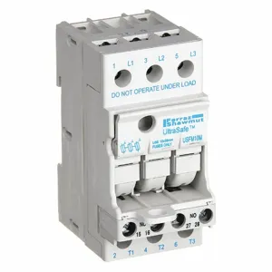 FERRAZ SHAWMUT USFM10M Finger-Safe Fuse Block, 3 Poles, 0 to 30 A, 600 VAC/DC, Screw, Nonindicating, Midget | CT3AHY 5FXT3