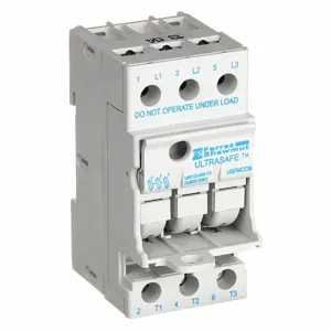 FERRAZ SHAWMUT USFMCCM Finger-Safe Fuse Block, 3 Poles, 0 to 30 A, 600 VAC/DC, Screw, Nonindicating, CC | CT3AJN 5FXT7