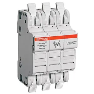 MERSEN FERRAZ USGCC3 Fuse Holder, Class CC, 600V, 30A, 3 Pole | CH6CKZ