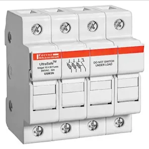 MERSEN FERRAZ USM3N Fuse Holder, Midget, 800V, 30A, 3 Pole | CH6CLY