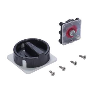 MERZ ELEKTRO H01B Rotary Handle, Round, Black/Gray, External Front Mount, 2-Position, Lockable In Off Only | CV7QAQ