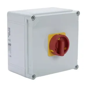 MERZ ELEKTRO ML1-040-V-E02R Rotary Enclosed Disconnect Switch, Load Break Capable, 3-Pole, 600 VAC, 40A, 5Ka Sccr | CV8CAC