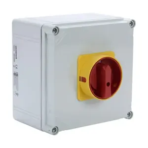 MERZ ELEKTRO ML2-063-V-E05R Rotary Enclosed Disconnect Switch, Load Break Capable, 3-Pole, 600 VAC, 63A, 5Ka Sccr | CV8CAH