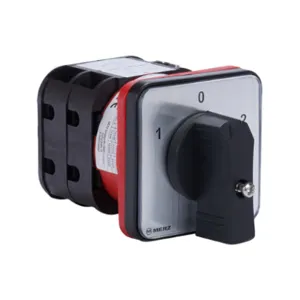 MERZ ELEKTRO W451-2.H08B Rotary Motor Reversing Cam Switch, 2-Pole, 600 VAC, 32A, 5Ka Sccr, Door Mount | CV8CGD