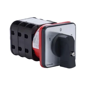 MERZ ELEKTRO W451-3.H08B Rotary Motor Reversing Cam Switch, 3-Pole, 600 VAC, 32A, 5Ka Sccr, Door Mount | CV8CGE