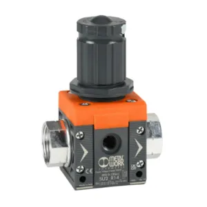 METAL WORK 5U26R146 Pneumatic Regulator, 1 Inch Female Npt Inlet, 1 Inch Female Npt Outlet | CV7XEV