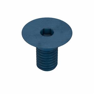 METRIC BLUE UST180374 Socket Cap Screw, Flat, M8 x 1.25 Thread Size, 16 Inch Length, 25Pk | AE7JMX 5YMT0