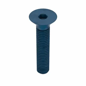 METRIC BLUE UST184001 Socket Cap Screw, Flat, M3 x 0.50 Thread Size, 16 Inch Length, 25Pk | AE7JLR 5YMN2