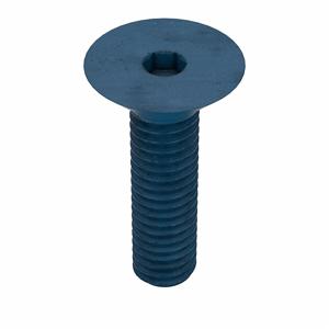 METRIC BLUE UST184009 Socket Cap Screw, Flat, M4 x 0.70 Thread Size, 16 Inch Length, 25Pk | AE7JLY 5YMN8