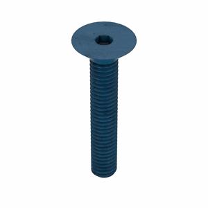 METRIC BLUE UST187459 Socket Cap Screw, Flat, M4 x 0.70 Thread Size, 25 Inch Length, 25Pk | AE7JMA 5YMP0