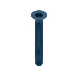 METRIC BLUE UST194850 Socket Cap Screw, Flat, M3 x 0.50 Thread Size, 25 Inch Length, 25Pk | AE7JLU 5YMN4