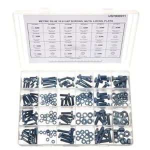 METRIC BLUE UST900011 Cap Screw Assortment, 24 Size, 255 Pieces | AE7JXB 5YNH2