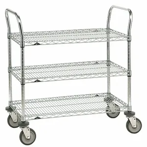 METRO 3SPN33ABR -1PK/25 Wire Cart 18 Inch Width 36 Inch Length Steel | AC9RTZ 3JKY6