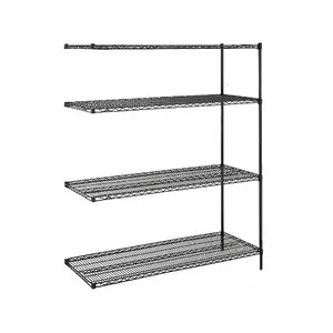 METRO 4/2460NBL2/63PBL8/99 Wire Shelving Add On Unit Black | AF4WHU 9ME21