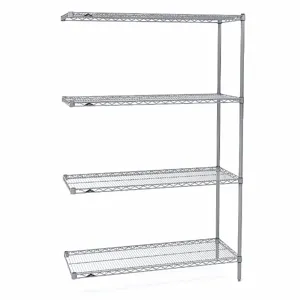 METRO 4/2448NC2/63P8/9995Z Wire Shelving Add On 48 Inch Width Chrome | AF4ZZL 9TV09