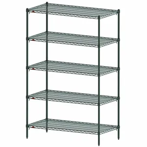 METRO 5A577K3 Wire Shelving, Shelf, Metal, Adjustable Shelving, Starter, 72 Inch x 24 Inch | CT3BZT 60YT89