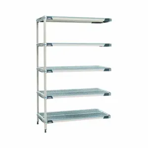 METRO 5AX327GX3 Plastic Industrial Shelving, 18 Inch x 30 Inch, 74 Inch Overall Height, 5 Shelves | CT3CAM 60YU53