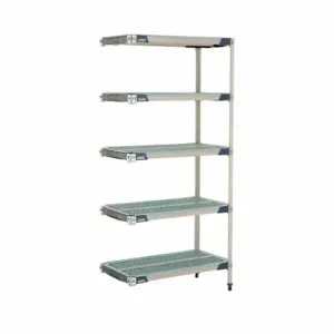 METRO 5AX337GX3 Plastic Industrial Shelving, 18 Inch x 36 Inch, 74 Inch Overall Height, 5 Shelves | CT3CAR 60YU41