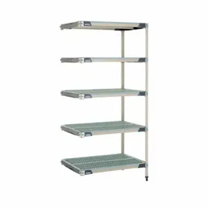 METRO 5AX537GX3 Plastic Industrial Shelving, 24 Inch x 36 Inch, 74 Inch Overall Height, 5 Shelves | CT3CBU 60YU33