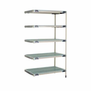 METRO 5AX547GX3 Plastic Industrial Shelving, 24 Inch x 42 Inch, 74 Inch Overall Height, 5 Shelves | CT3CBW 60YU45