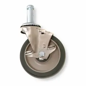 METRO 5MPBX Stem Caster, 5 Inch Wheel Dia, 200 lb, Swivel Caster With Brake | CT3CCU 2ENL4