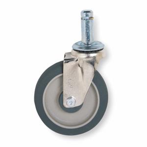 METRO 5MPX Replacement Caster For Wire Shelving, Polyurethane, Nickel Plated, Swivel, Steel, Caster | CT3BQF 2ENL3