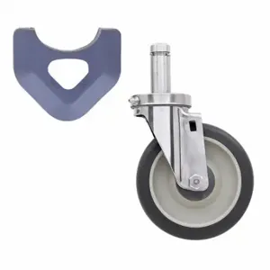 METRO 5MPXGSA Cart-Washable Swivel Stem Caster, 5 Inch Caster Wheel Dia, Polyurethane | CT3CCV 60YU96