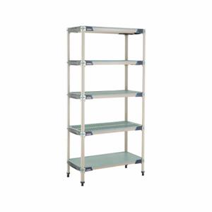 METRO 5X337HX3 Industrial Shelving Starter, 18 Inch36 in, 74 Inch Overall Ht, Shelves, Antimicrobial | CT3BZY 60YU26