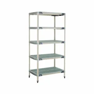 METRO 5X537GX3 Plastic Industrial Shelving, 24 Inch x 36 Inch, 74 Inch Overall Height, 5 Shelves | CT3CCN 60YU63