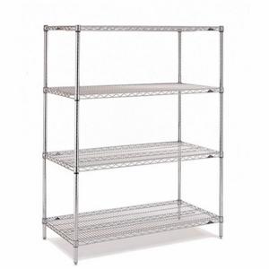 METRO 63P-4,1836NC-4 Wire Shelving Unit, Starter, 36 Inch x 18 Inch, 63 Inch Overall Height, 4 Shelves | CT3CET 45RK97