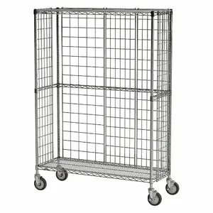 METRO 65137-IP Wire Cart 3-sided 24 Inch Width 48 Inch Length | AC9RLP 3JHR7