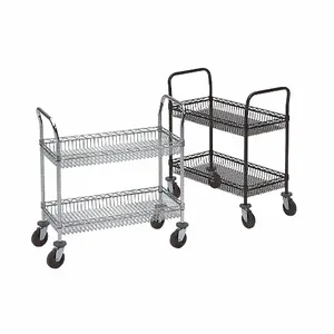 METRO 66168-SPECIALLSS Basket Cart 2shelf 39 x 36 x 18 Chrome | AF4BVP 8PER9